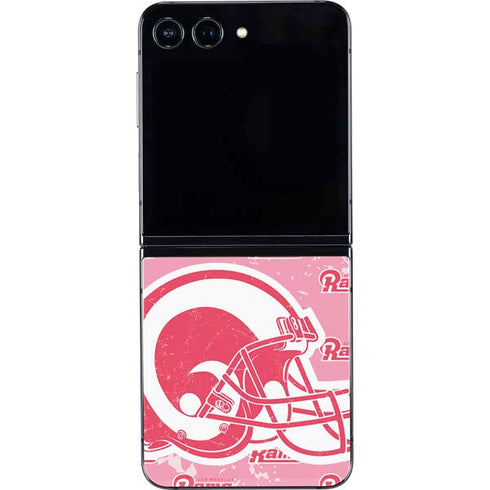 NFL Los Angeles Rams Pink Logo Blast Galaxy Z Flip5 5G Skin