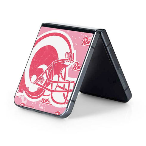 NFL Los Angeles Rams Pink Logo Blast Galaxy Z Flip5 5G Skin