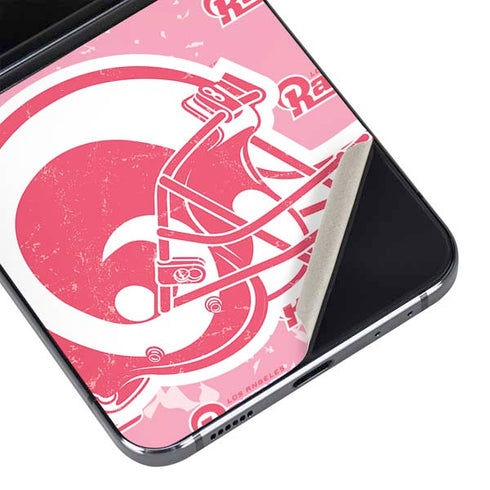 NFL Los Angeles Rams Pink Logo Blast Galaxy Z Flip5 5G Skin