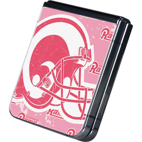 NFL Los Angeles Rams Pink Logo Blast Galaxy Z Flip5 5G Skin