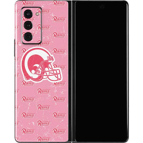 NFL Los Angeles Rams Pink Logo Blast Galaxy Z Fold2 5G Skin