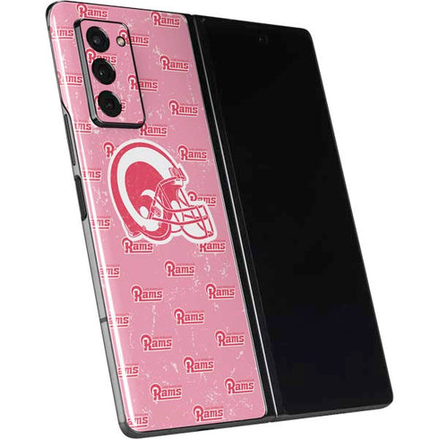 NFL Los Angeles Rams Pink Logo Blast Galaxy Z Fold2 5G Skin