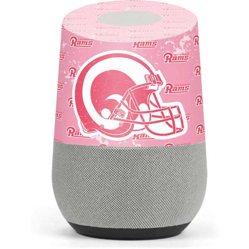 NFL Los Angeles Rams Pink Logo Blast Google Home Skin