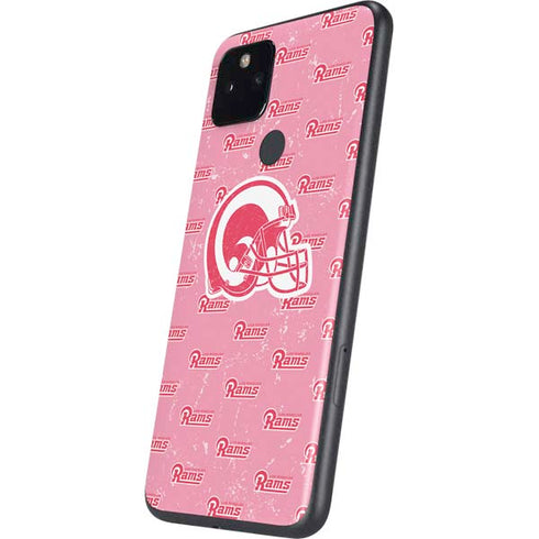 NFL Los Angeles Rams Pink Logo Blast Google Pixel 5a Skin