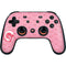 NFL Los Angeles Rams Pink Logo Blast Google Stadia Controller Skin