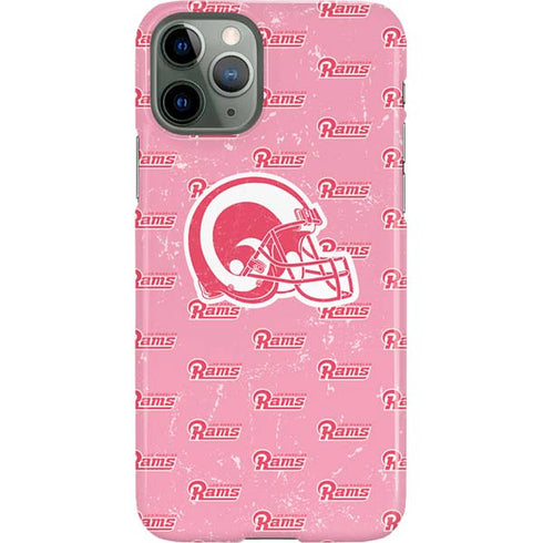 NFL Los Angeles Rams Pink Logo Blast iPhone 11 Pro Lite Case