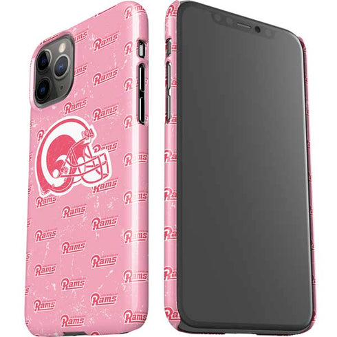 NFL Los Angeles Rams Pink Logo Blast iPhone 11 Pro Lite Case