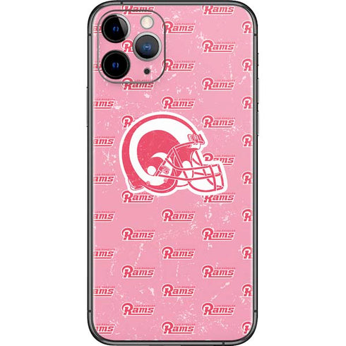 NFL Los Angeles Rams Pink Logo Blast iPhone 11 Pro Skin