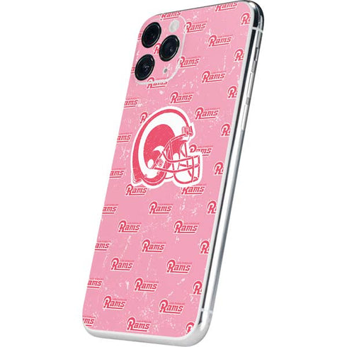 NFL Los Angeles Rams Pink Logo Blast iPhone 11 Pro Skin