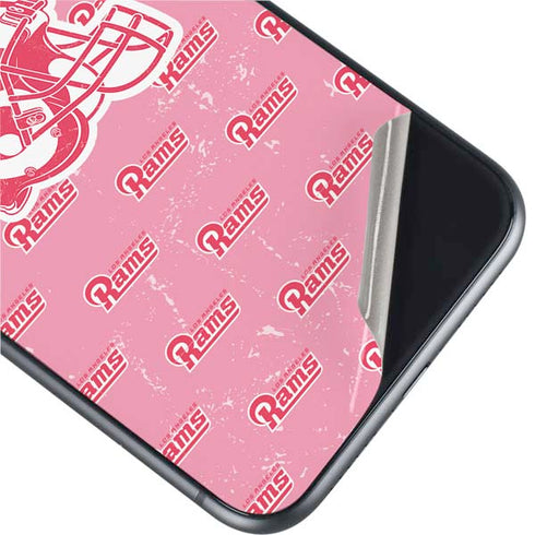 NFL Los Angeles Rams Pink Logo Blast iPhone 11 Skin