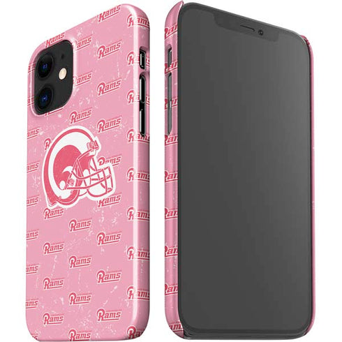 NFL Los Angeles Rams Pink Logo Blast iPhone 12 Mini Lite Case
