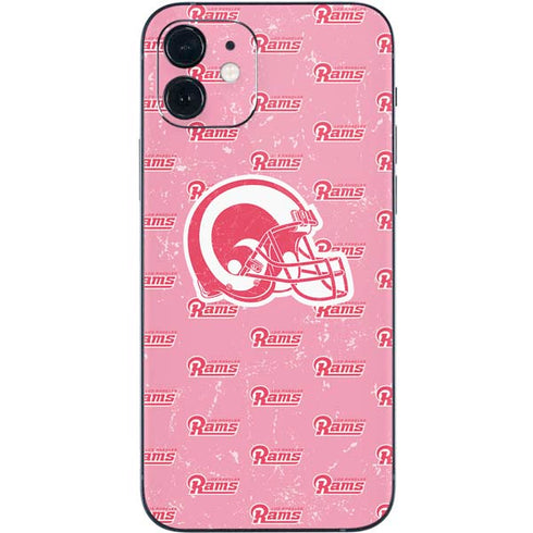 NFL Los Angeles Rams Pink Logo Blast iPhone 12 Mini Skin