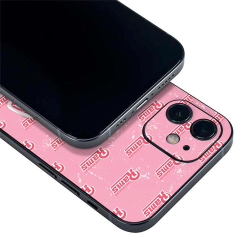 NFL Los Angeles Rams Pink Logo Blast iPhone 12 Mini Skin