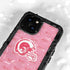 NFL Los Angeles Rams Pink Logo Blast iPhone 13 Mini Waterproof Case