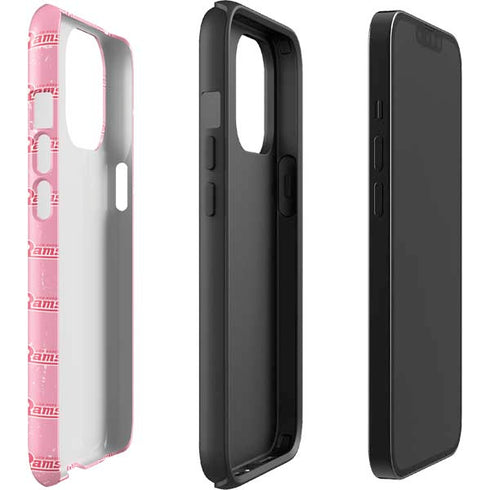 NFL Los Angeles Rams Pink Logo Blast iPhone 13 Pro Max Impact Case