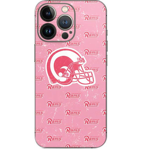 NFL Los Angeles Rams Pink Logo Blast iPhone 13 Pro Skin