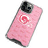 NFL Los Angeles Rams Pink Logo Blast iPhone 14 Pro Clear Case