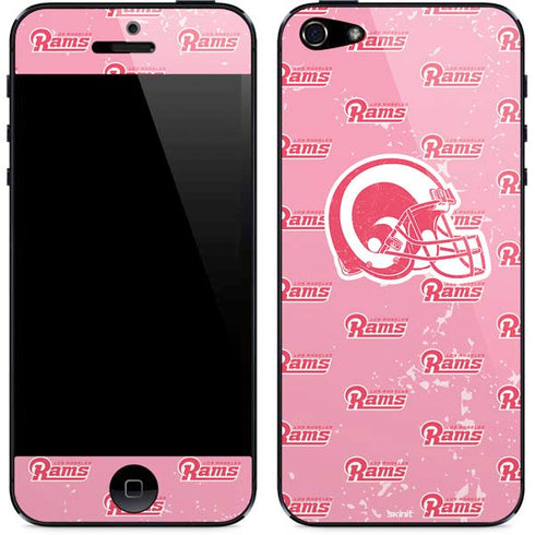 NFL Los Angeles Rams Pink Logo Blast iPhone 5/5s/5SE Skin