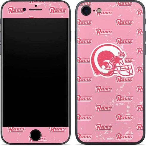 NFL Los Angeles Rams Pink Logo Blast iPhone 7 Skin