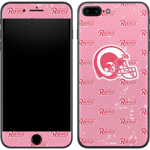 NFL Los Angeles Rams Pink Logo Blast iPhone 8 Plus Skin