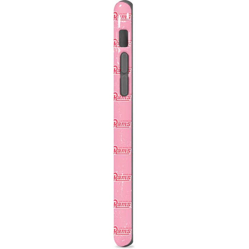 NFL Los Angeles Rams Pink Logo Blast iPhone 8 Pro Case