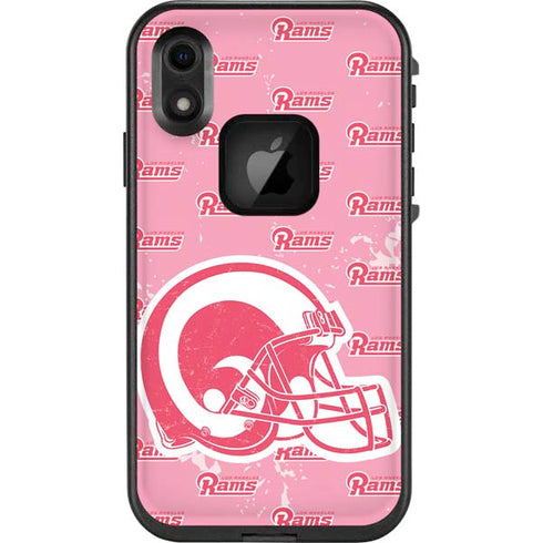NFL Los Angeles Rams Pink Logo Blast LifeProof Fre iPhone Skin