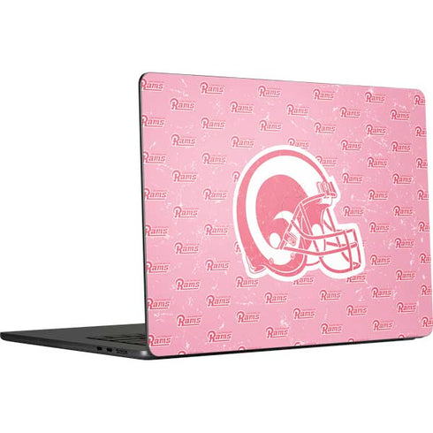 NFL Los Angeles Rams Pink Logo Blast MacBook Air 15 in (2023) Skin