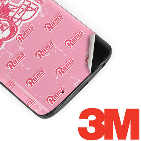 NFL Los Angeles Rams Pink Logo Blast Moto G6 Skin
