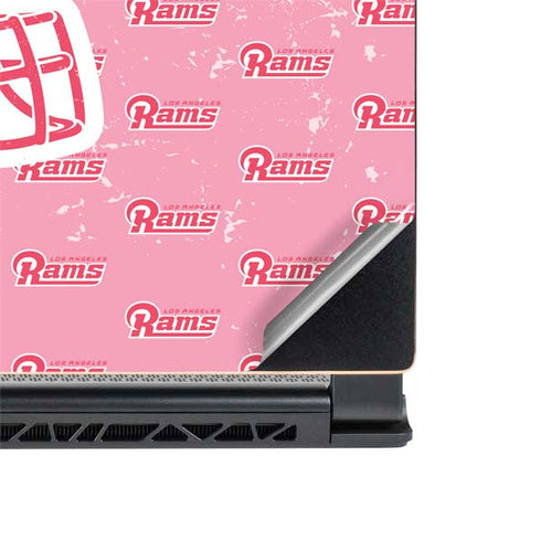 NFL Los Angeles Rams Pink Logo Blast MSI GS65 Stealth Laptop Skin