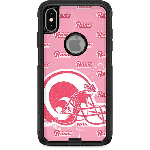 NFL Los Angeles Rams Pink Logo Blast Otterbox Commuter iPhone Skin