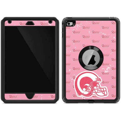NFL Los Angeles Rams Pink Logo Blast Otterbox Defender iPad Skin