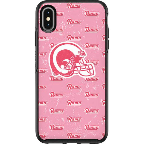 NFL Los Angeles Rams Pink Logo Blast Otterbox Symmetry iPhone Skin