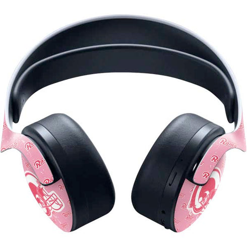 NFL Los Angeles Rams Pink Logo Blast PULSE 3D Wireless Headset for PS5 Skin