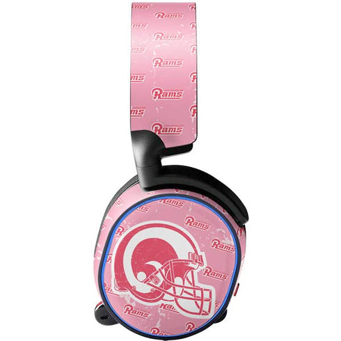 NFL Los Angeles Rams Pink Logo Blast SteelSeries Arctis 3 Skin