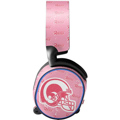 NFL Los Angeles Rams Pink Logo Blast SteelSeries Arctis 5 Skin