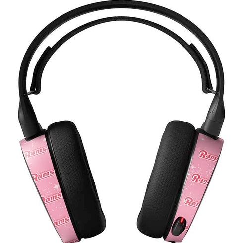 NFL Los Angeles Rams Pink Logo Blast SteelSeries Arctis 5 Skin