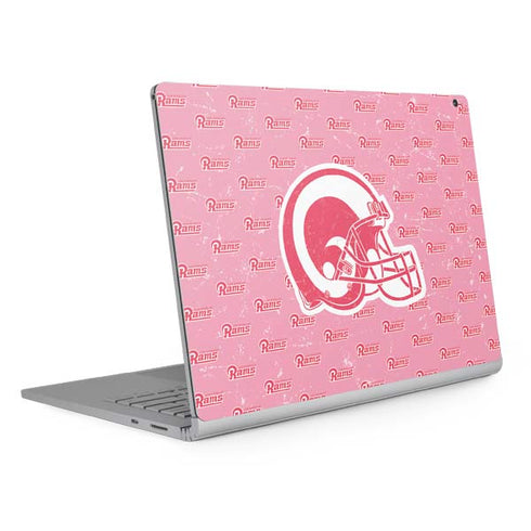 NFL Los Angeles Rams Pink Logo Blast Surface Book 2 15in Skin