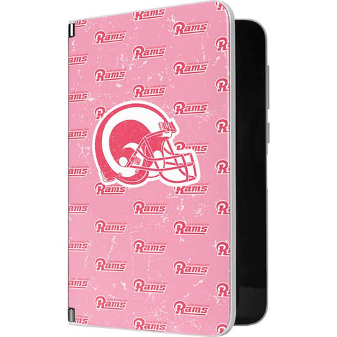 NFL Los Angeles Rams Pink Logo Blast Surface Duo Skin