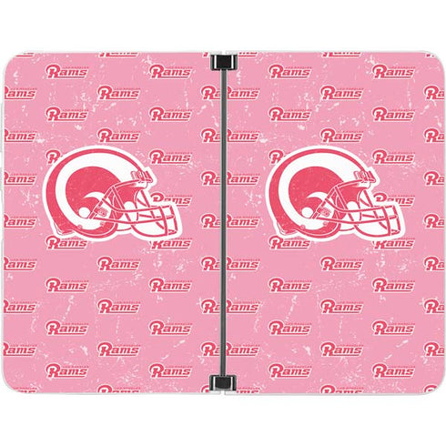 NFL Los Angeles Rams Pink Logo Blast Surface Duo Skin