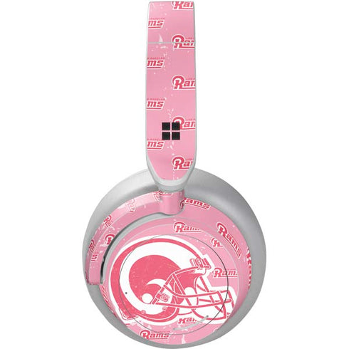 NFL Los Angeles Rams Pink Logo Blast Surface Headphones Skin