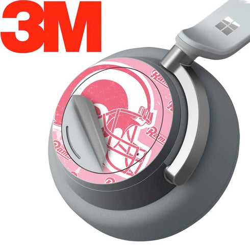 NFL Los Angeles Rams Pink Logo Blast Surface Headphones Skin