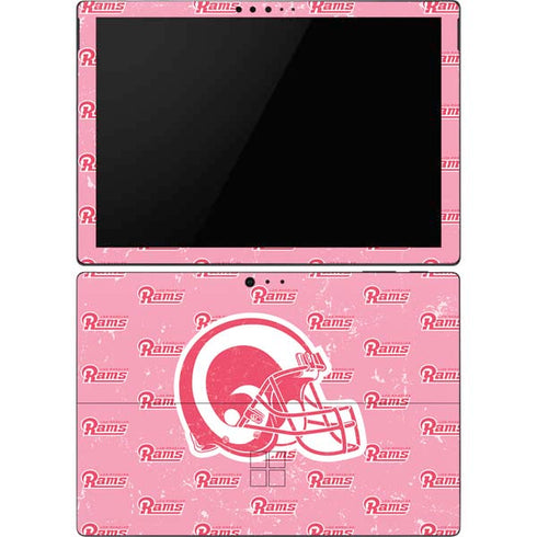 NFL Los Angeles Rams Pink Logo Blast Surface Pro 6 Skin