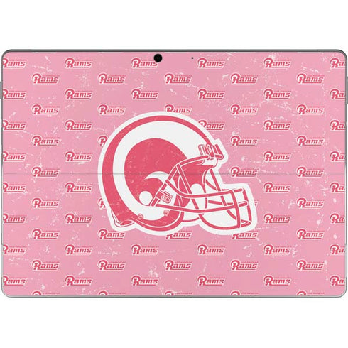 NFL Los Angeles Rams Pink Logo Blast Surface Pro 8 Skin
