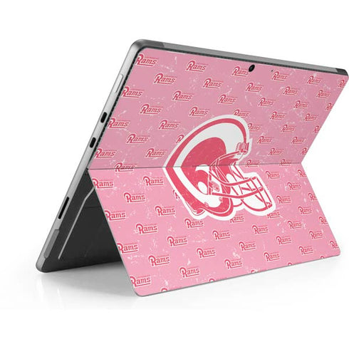 NFL Los Angeles Rams Pink Logo Blast Surface Pro 8 Skin