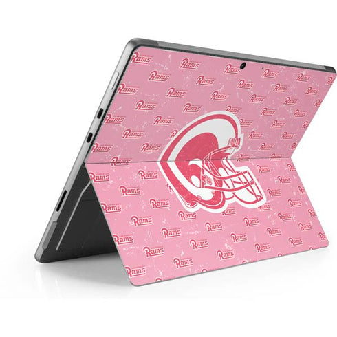 NFL Los Angeles Rams Pink Logo Blast Surface Pro 9 Skin