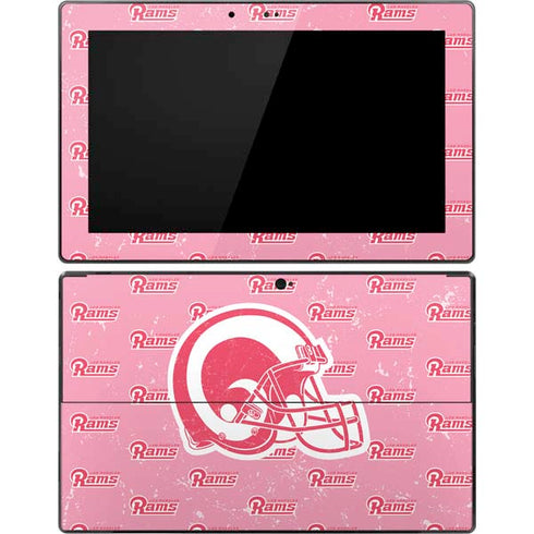 NFL Los Angeles Rams Pink Logo Blast Surface Pro Tablet Skin