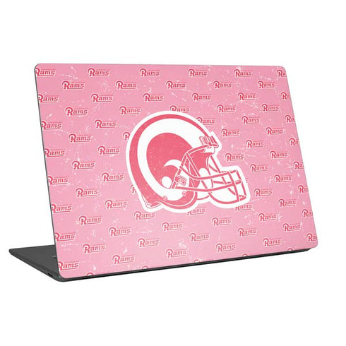 NFL Los Angeles Rams Pink Logo Blast Universal Laptop 14in (11.4 x 8.2in) Skin