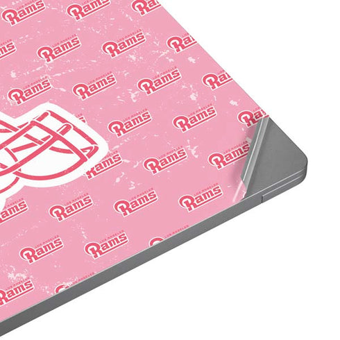NFL Los Angeles Rams Pink Logo Blast Universal Laptop 14in (11.4 x 8.2in) Skin
