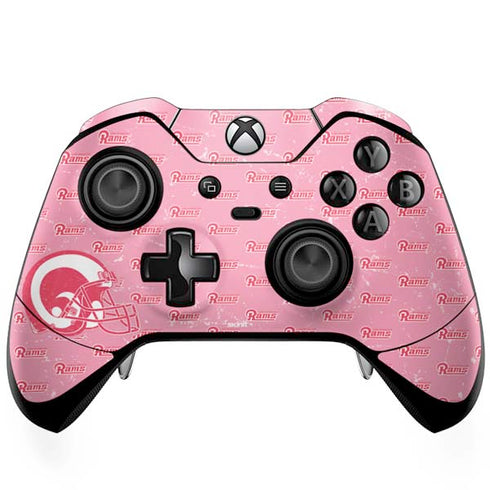 NFL Los Angeles Rams Pink Logo Blast Xbox One Elite Controller Skin