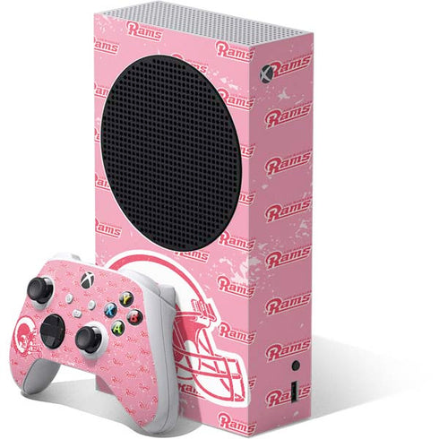 NFL Los Angeles Rams Pink Logo Blast Xbox Series S Skins